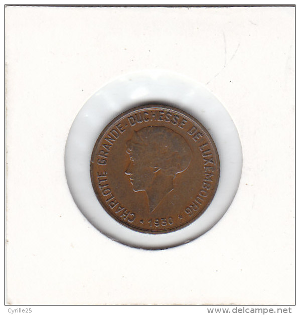 10 CENTIMES -bronze 1930 - Luxemburgo