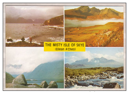 The Mistry Isle Of Skye ( Eilean A'Cheo ) , Mehrbildkarte , Storm Over The Cuillins - Blaven And Loch Slapin - Loch - Sonstige & Ohne Zuordnung