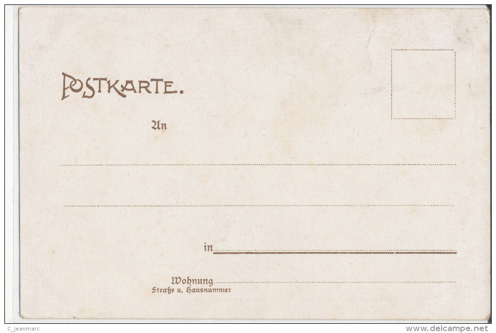 GRUSS AUS SAARLOUIS STRASSBURGER ENGROS LAGER NON VOYAGEE  ATTENTION MANQUE AU CENTRE ETAT VOIR 2 SCANS - Kreis Saarlouis