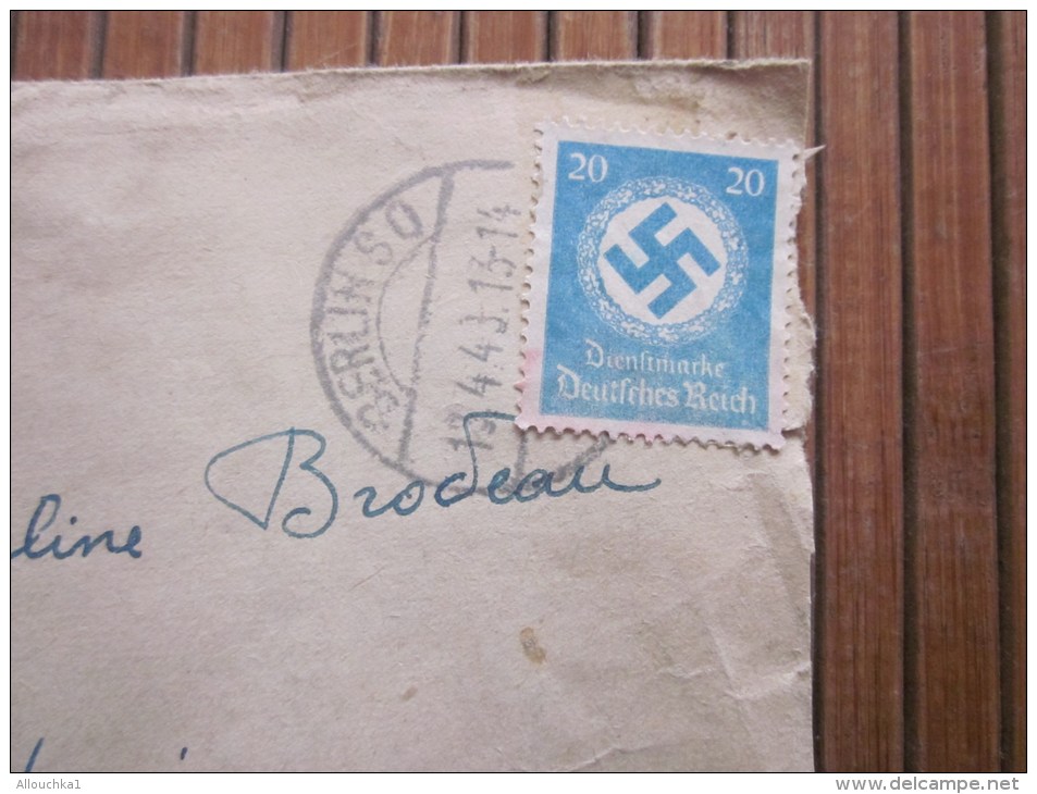 Cover Zensurbf BERLIN SO &gt;13/4/1943 STO 36 Pflichtpraktika Service  Deutschland&gt;pour Fur  Bobigny - Briefe U. Dokumente