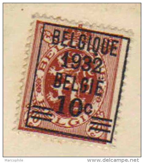 BELGIQUE - PRESSE - JOURNAUX / 1932  PREOBLITERE SUR CARTE POSTALE ILLUSTREE / 2 IMAGES (ref 5207) - Typo Precancels 1929-37 (Heraldic Lion)