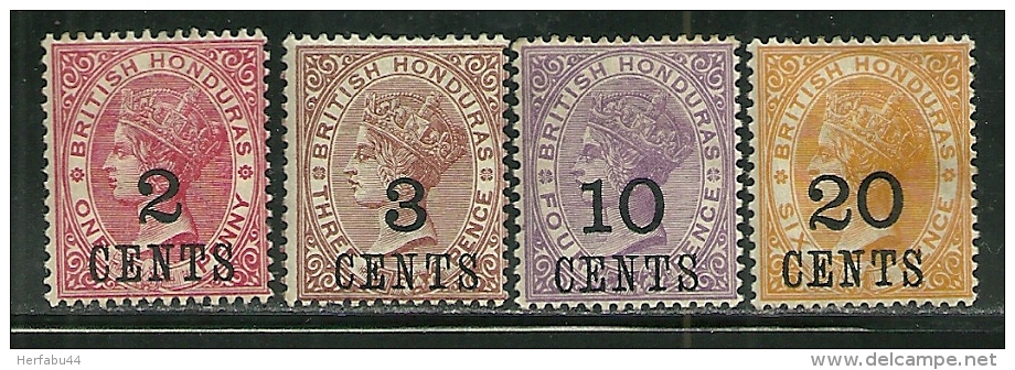 British Honduras       SC# 28-31      Mint    SCV$ 52.05 - Honduras Británica (...-1970)