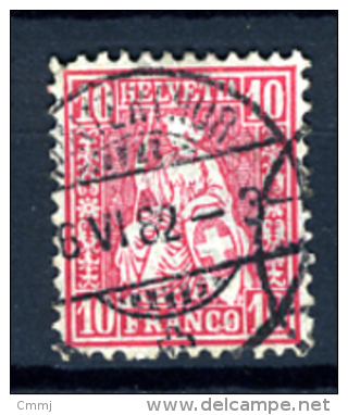 1881 - SVIZZERA - SCHEWEIZ - HELVETIA  - Mi. Nr. 38 Used (P02112013) - Usados