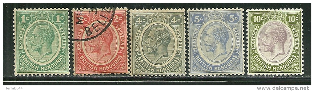 British Honduras       SC# 92, 94, 96-98      Mint & Used     SCV$ 49.50 - Honduras Británica (...-1970)