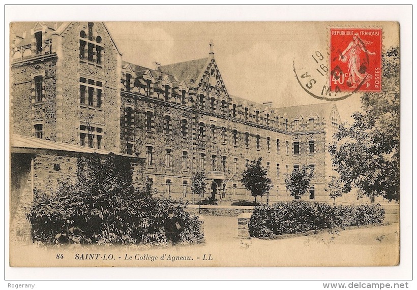 SAINT-LO ........................ LE COLLEGE D' AGNEAU  ..................  À  VOIR - Saint Lo