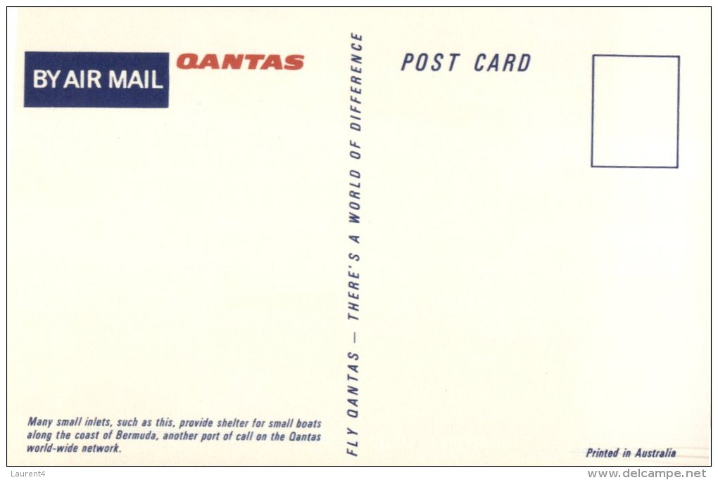 (765) Australia - Bermuda - QANTAS Postcard - Altri & Non Classificati