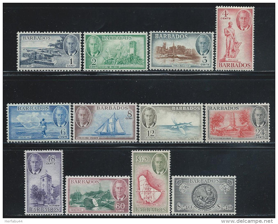Barbados      Set       SC# 216-27       Mint      SCV$ 73.10 - Barbados (1966-...)
