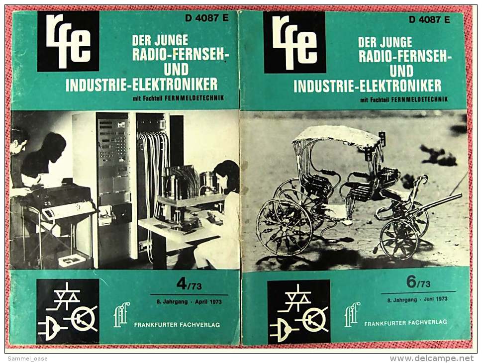 10 X Fach-Zeitschrift  , Der Junge Radio Fernseh Und Industrie Elektroniker  1970-1973 - Informatique