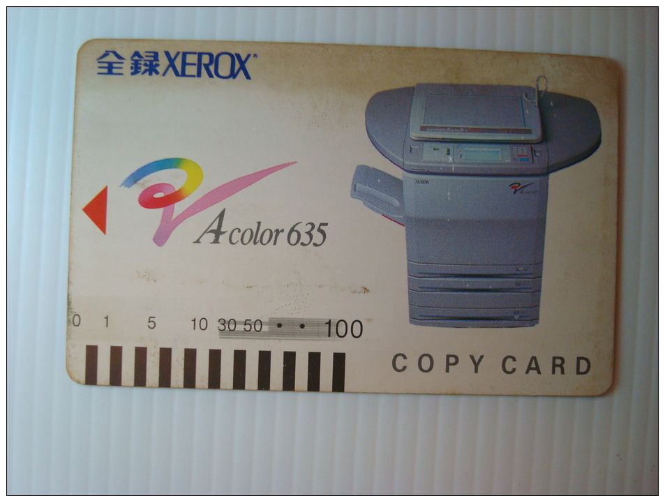 Xerox Prepaid Copy Card: Acolor 635, USED - Unclassified