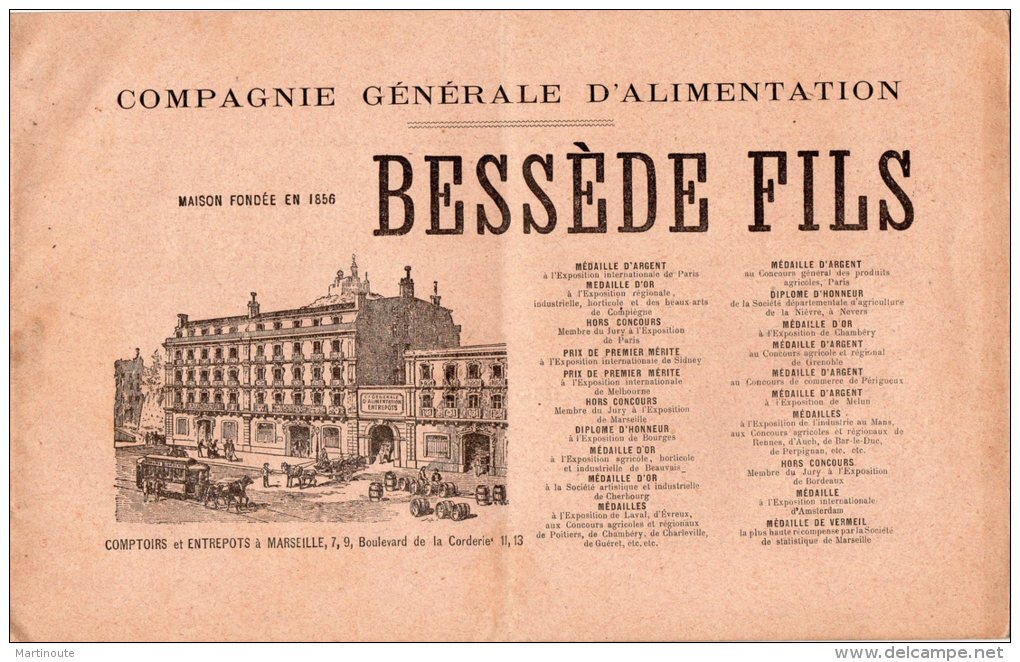 - Catalogue De La COMPAGNIE GENERALE D'ALIMENTATION, BESSEDE FILS à MARSEILLE - 198 - Autres & Non Classés