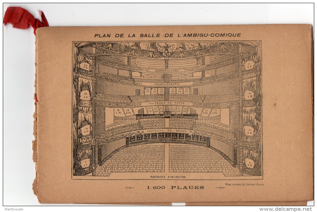 - REVUE Artistique THEATRE De L'AMBIGU-COMIQUE - Les Deux Gosses 1896 -  203 - Theater, Kostüme & Verkleidung