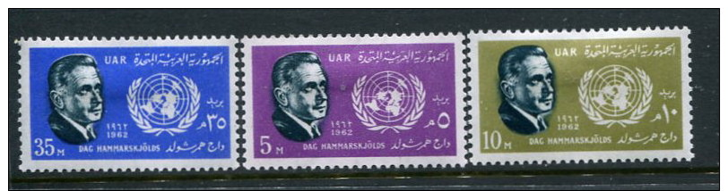 Egypt Scott #574-6 Mint Hinged - Unused Stamps