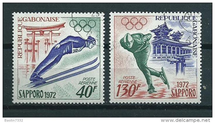 1972 Gabon Complete Set Olympic Games Sapporo Used/gebruikt/oblitere - Gabon (1960-...)