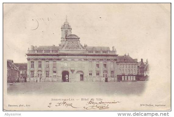 62 AIRE SUR LA LYS - (1900) Hôtel De Ville - D3 - Aire Sur La Lys