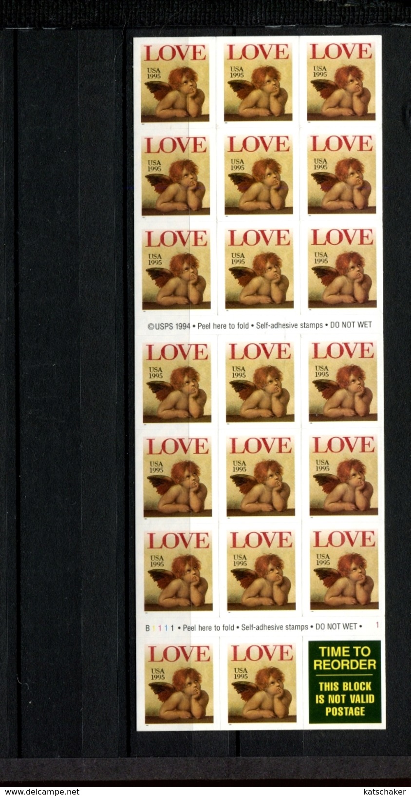 237397061 USA 1996 OSTFRIS MINT NEVER HINGED POSTFRISCH EINWANDFREI   SCOTT 3030a Love Cherub - Neufs