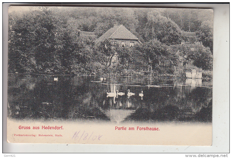 2150 BUXTEHUDE - HEDENDORF, Partie Am Forsthause, 1908 - Buxtehude