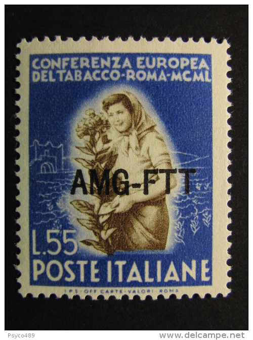 ITALIA Trieste AMG-FTT 1950- "Tabacco" £. 55 MH* (descrizione) - Ungebraucht