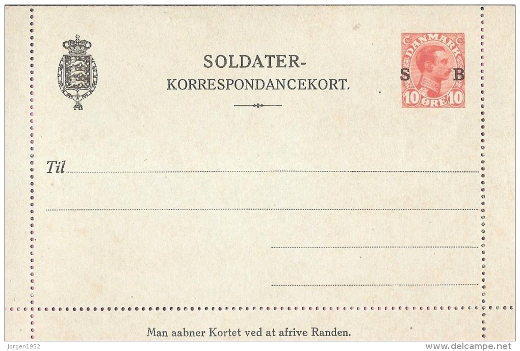 DENMARK # Soldiers Correspondence Cards - Ganzsachen