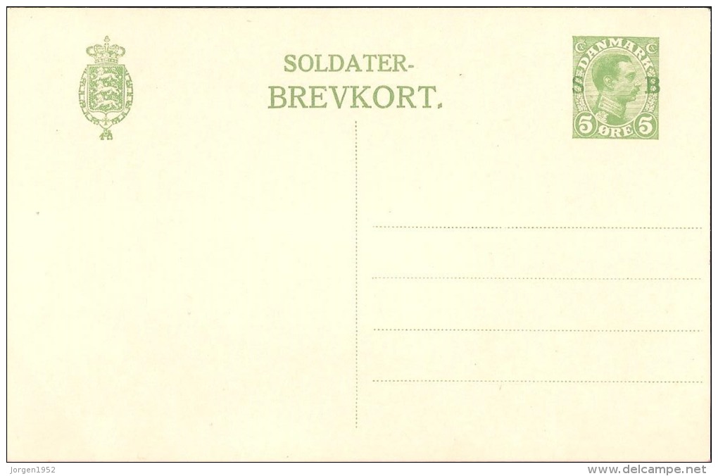 DENMARK # Soldiers Correspondence Cards - Ganzsachen