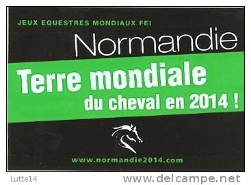 AUTOCOLLANT Des Jeux équestres Mondiaux FEI - Normandie 2014 - Cheval - Ruitersport