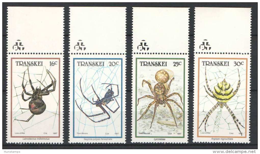 Transkei (South Africa) 1985. Animals / Spiders Set MNH (**) - Spiders