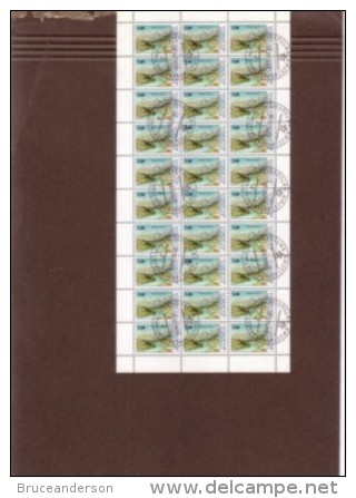 1993.Tadjikistan, Definitive Issues In CTO,used Sheetlets Of 30/50 Stamps,Statue,Mausoleum,O Pera,Flag,Map,Landscape - Tadschikistan