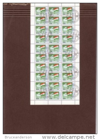 1993.Tadjikistan, Definitive Issues In CTO,used Sheetlets Of 30/50 Stamps,Statue,Mausoleum,O Pera,Flag,Map,Landscape - Tadzjikistan