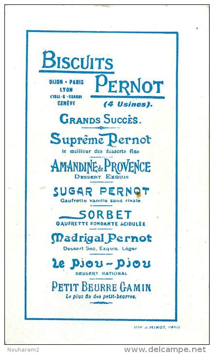 Chromos Réf. D417. Biscuits Pernot - Louis XIV Seigneurs, Molière - Pernot