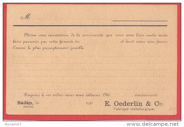 B44 - Entier Postal 5 Cte  - PRIVE - Verso E.OEDERLIN - - Interi Postali