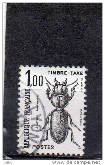 FRANCE      1,00 F     Année 1982   Y&T: Taxe  106   ( Oblitéré) - 1960-.... Gebraucht