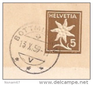 B58 - Bande Journal Entier Postal 5 Cte - BOTTMITTGEN - 1959 - - Ganzsachen