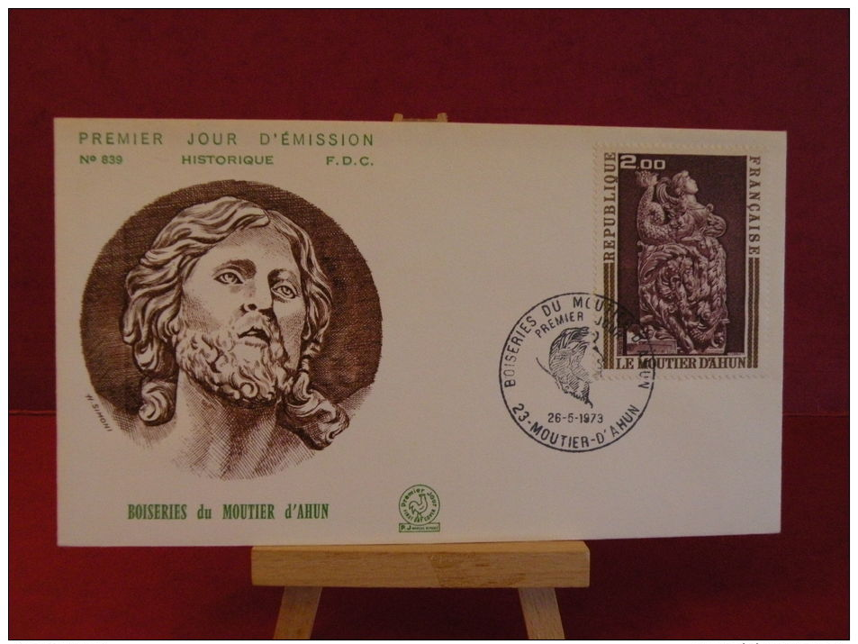 FDC, Boiseries Du Moutier D'Ahun - 23 Moutier D'Ahun -  26.5.1973 - 1er Jour - - 1970-1979