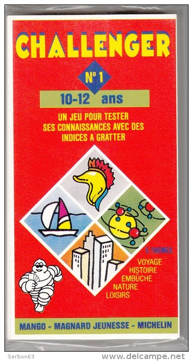 JEUX JOUET 25 CARTES MANGO CHALLENGER N° 1 DE 10 A 12 ANS NEUF COLLECTIONNE LES BIBENDUM MICHELIN AVEC MAGNARD JEUNESSE - Publicités