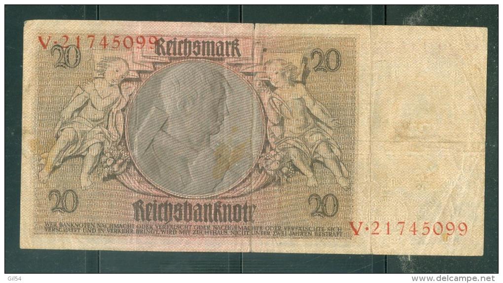 Allemagne - Deutschland / 20 Reichs Mark 1929 - Weimarer Republik., Etat 4/10 - Laurabil0205 - 20 Mark