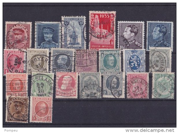 BELGIUM - Lot Of  22 Stamps  Old / Obliterated - Mezclas (max 999 Sellos)