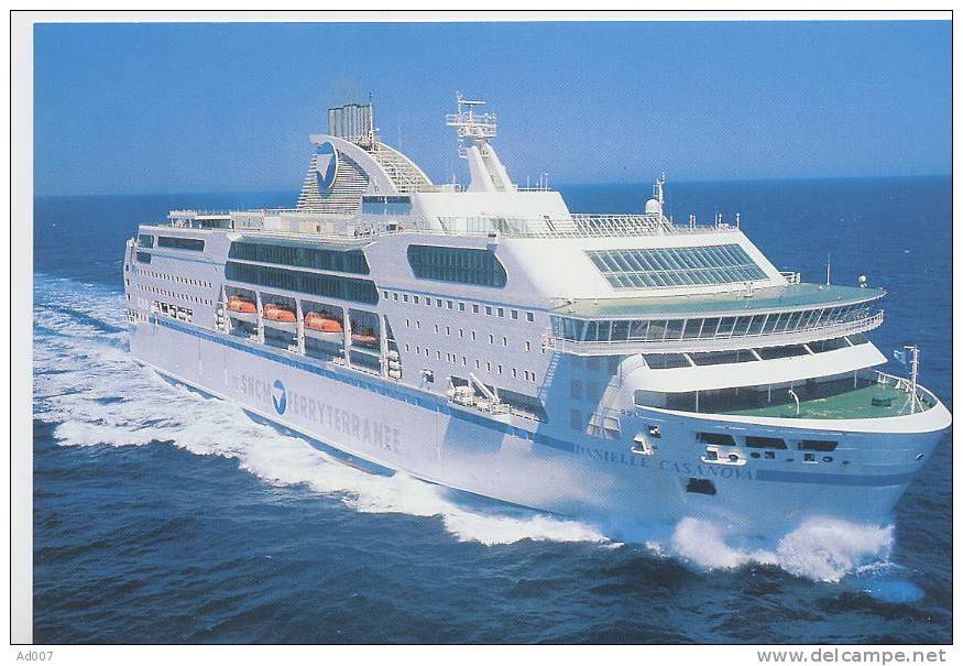 Cruise Ferry Danielle Casanova (SNCM) En Pleine Mer - CP - Bateau Navire Transtlantique - Boat Ship Boot - Steamers