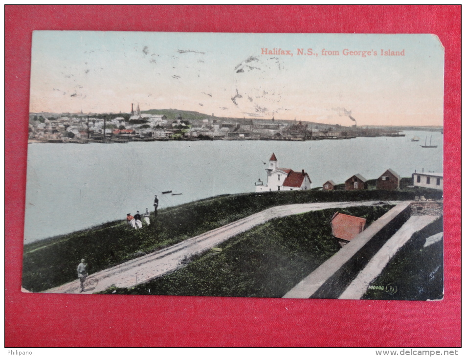 Canada > Nova Scotia > Halifax  From George's Island  1909 Cancel   ---ref 1094 - Halifax