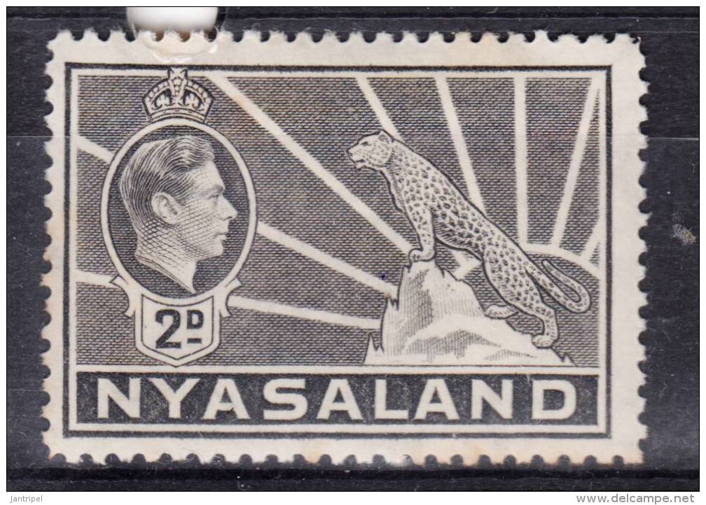 NYASSALAND  KGVI  1938   2 D   MH - Nyassaland (1907-1953)