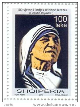 AL 2009-3327 MOTHER TERESA, ALBANIA, 1 X 1v, MNH - Mère Teresa