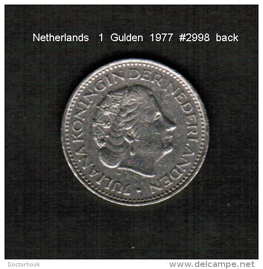 NETHERLANDS     1  GULDEN  1977  (KM # 184a) - 1948-1980 : Juliana
