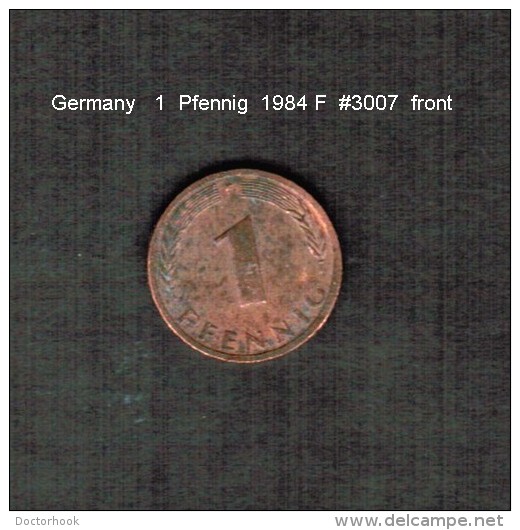 GERMANY    1  PFENNIG  1984 F  (KM # 105) - 1 Pfennig