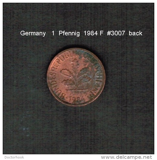 GERMANY    1  PFENNIG  1984 F  (KM # 105) - 1 Pfennig