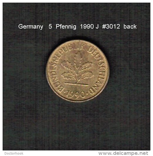 GERMANY    5  PFENNIG  1990 J  (KM # 107) - 5 Pfennig