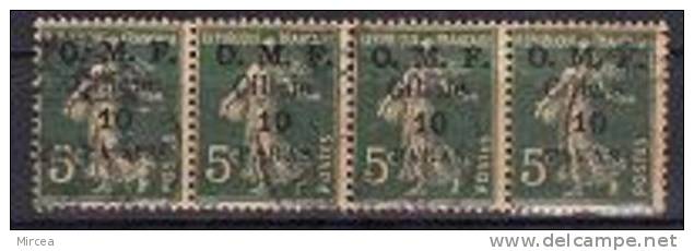 218  - Cilicie 1920  Yv. No.90 Bande De Quatre Obliteres - Used Stamps