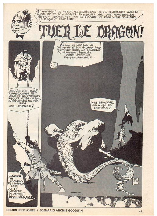 No PAYPAL !! : EERIE 3 Frank Frazetta , Jeff Jones ( Tuez Le Dragon ) Reed Crandall ,Etc...Magazine EO V.F ©.1969 BE/TBE - Autre Magazines