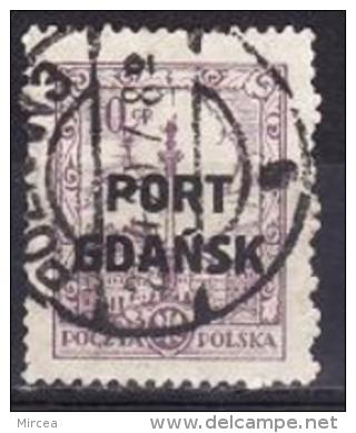 1054 - Dantzig 1926 - Yv.no.13 Oblitere - Port Gdansk