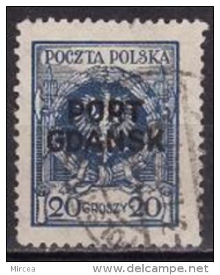 7961 - Dantzig 1925 - Yv.no.7 Oblitere - Port Gdansk
