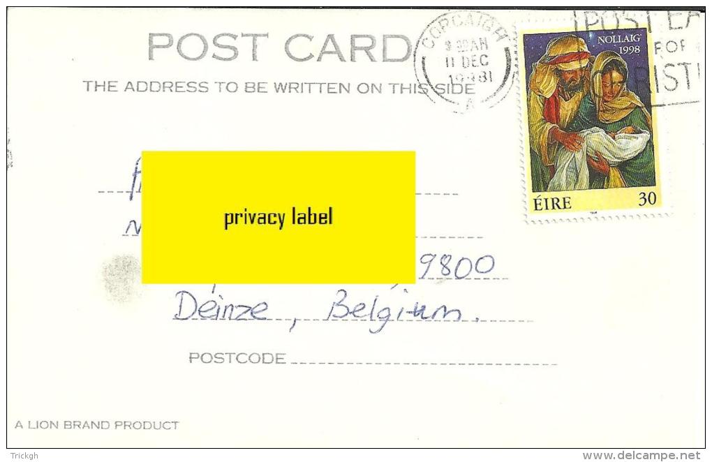 Eire 1981 Corcaigh &gt;&gt; Deinze B / Noël Christmas - Lettres & Documents