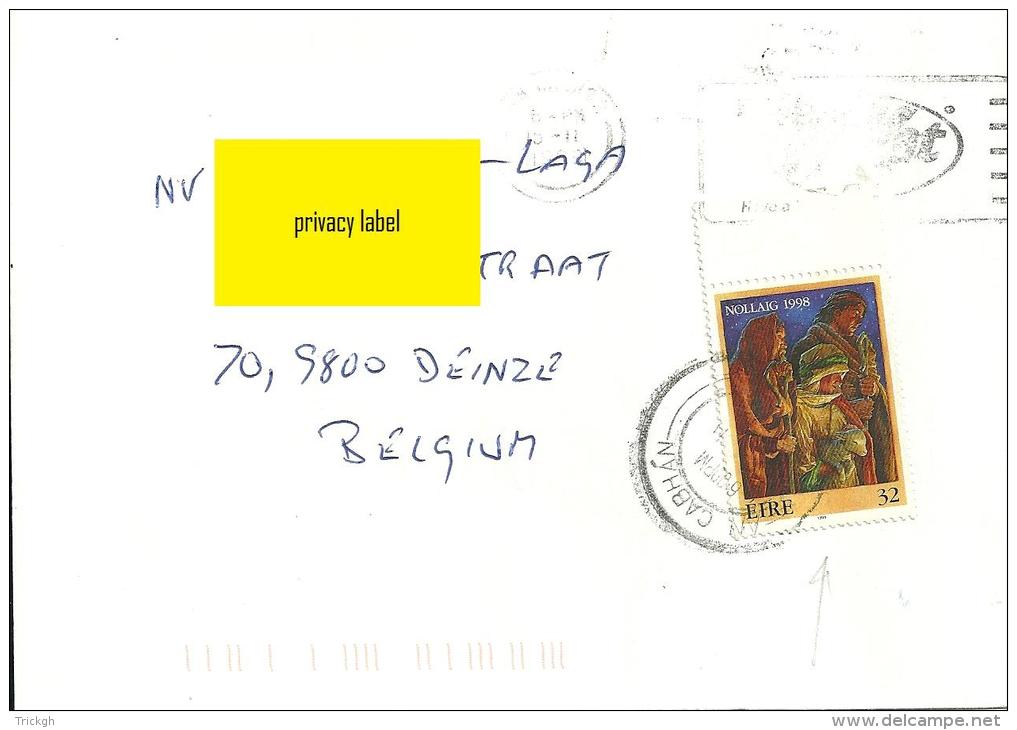 Eire 1999 Cabhan &gt;&gt; Deinze B / Noël Christmas - Storia Postale