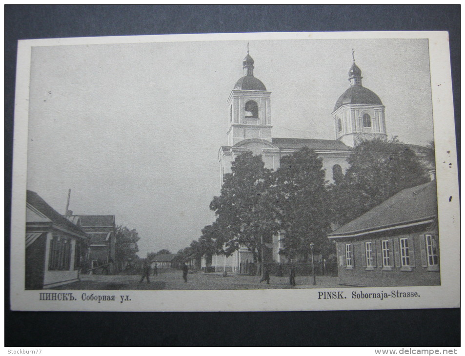 Pinsk ,  Karte Um 1918 - Belarus